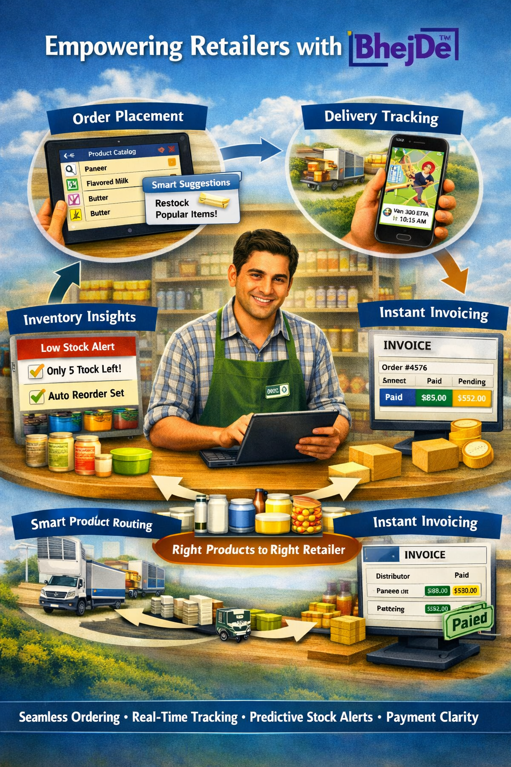 Empowering Retailers with BhejDe™: From Order Placement to Payment Clarity